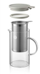  Buydeem Cd2002/A1 Teáskanna, 800 ml, Boroszilikát Üveg és Acél, Akár 150°C-Ig Hőálló