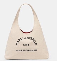Karl Lagerfeld pamut táska K/RSG - bézs Univerzális méret - answear - 38 990 Ft