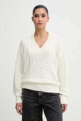 HUGO BOSS pulóver gyapjúkeverékből - bézs L - answear - 75 990 Ft