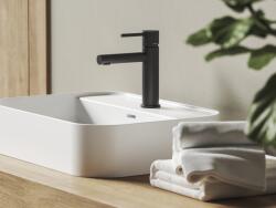 RAVAK X070648 Nox mosdócsaptelep 190 mm, lefolyó nélkül NX 14.20BLM, matt fekete (X070648)