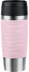 emsa Travel Mug Waves Termosz Bögre - 360 ml, Rózsaszín