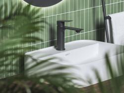 RAVAK X070512 Plan mosdócsaptelep 165 mm, lefolyó nélkül PN 14.20BLM, matt fekete (X070512)