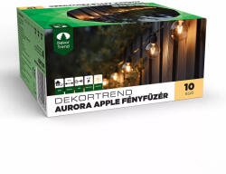  Aurora Apple fényfüzér, 10 égő, meleg fehér (KDK_501)