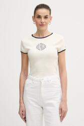Tommy Hilfiger pamut póló bézs, WW0WW47881 - bézs XS