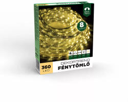  Fénykábel 10 m, meleg fehér, 8 funkció (KMF_107)