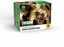  Aurora Pear fényfüzér, 10 égő, meleg fehér (KDK_502)