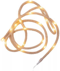  LED kötél fényfüzér, 20 led, meleg fehér, elemes (KNY_001)