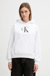 Calvin Klein felső fehér, sima, kapucnis, LV047E221G - fehér M