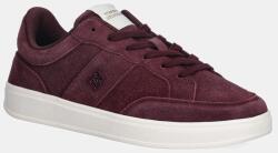 Tommy Hilfiger velúr sportcipő TH HERITAGE COURT SNEAKER SUEDE - burgundia Női 36