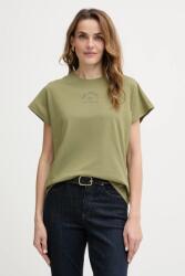 Karl Lagerfeld pamut póló - zöld L - answear - 33 990 Ft