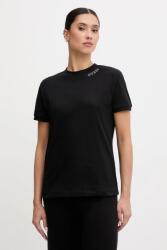 Guess pamut póló CLELIA - fekete XS