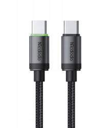 Mcdodo Cablu Type-C la Type-C, PD60W Aluminiu, Nailon Impletit, 1m - Mcdodo (CA-4410) - Black (KF2358842) - pcone
