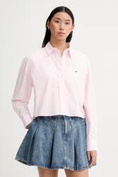 Tommy Hilfiger pamut ing - rózsaszín L - answear - 39 890 Ft