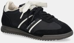 Tommy Hilfiger Tommy Hilfiger bőr sportcipő TJW LOW PROFILE RUNNER LTHR MIX - fekete Női 39