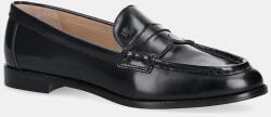 Lauren Ralph Lauren bőr mokaszin Wynnie - fekete Női 40