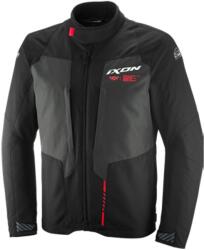 IXON Tyr motoros kabát fekete-antracit-fluo piros