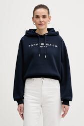 Tommy Hilfiger felső sötétkék, nyomott mintás, kapucnis, WW0WW47832 - sötétkék S