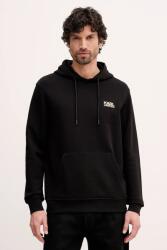 KARL LAGERFELD pamut melegítőfelső fekete, nyomott mintás, kapucnis, 561917.705781 - fekete XXL