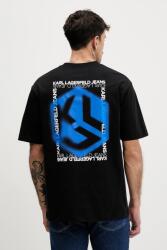 Karl Lagerfeld Jeans pamut póló - fekete XS - answear - 29 990 Ft