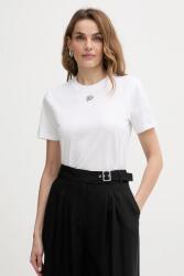 Karl Lagerfeld pamut póló KL ESSENTIAL - fehér XS