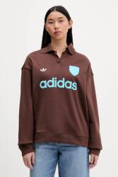 Adidas pamut melegítőfelső Footie Sweat - barna XS