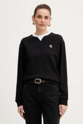 KARL LAGERFELD pamut melegítőfelső IKON - fekete XS - answear - 78 990 Ft