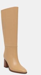 Guess bőr csizma PERINNA bézs, magassarkú, FLFPER LEA11 - bézs Női 37