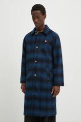 Tommy Hilfiger kabát gyapjú keverékből átmeneti, DM0DM20608 - sötétkék M