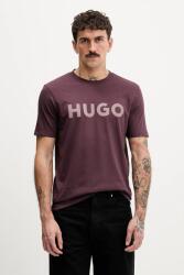 HUGO pamut póló - lila XXL - answear - 19 990 Ft