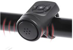 Spyral elektromos kerékpár duda, USB-ről tölthető, 120 dB, fekete