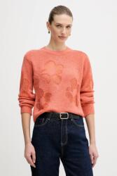 Benetton pulóver gyapjúkeverékből - narancssárga XL - answear - 39 990 Ft