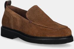 Tommy Hilfiger velúr mokaszin HILFIGER ULTRA LIGHT SDE LOAFER - barna Férfi 45
