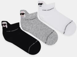 Karl Lagerfeld zokni 3 pár - szürke 35-38 - answear - 20 990 Ft
