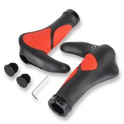 Spyral Multi Tour ergonomikus, bilincses markolat, fekete-piros, 138 mm, szarvval