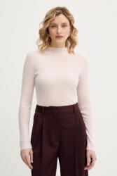 BOSS Orange pulóver gyapjúkeverékből - rózsaszín M