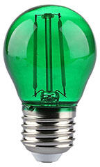 V-TAC LED lámpa E27 Színes filament (2W/300°) Kisgömb - zöld ( 217411)