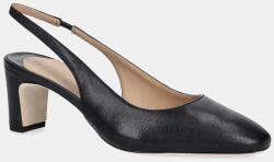 Lauren Ralph Lauren bőr flip-flop Klaire fekete, magassarkú, 802P00096001 - fekete Női 36