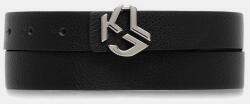 Karl Lagerfeld Jeans kifordítható bőröv - fekete 75
