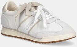 Tommy Hilfiger Tommy Hilfiger bőr sportcipő TJW LOW PROFILE RUNNER LTHR MIX - bézs Női 39