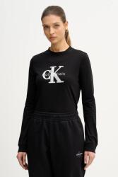 Calvin Klein pamut hosszúujjú - fekete XS - answear - 26 990 Ft