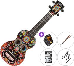 Mahalo MA1SK BK SET 2 Skull Black Сопрано укулеле (<![CDATA[MA1SK-BK-SET-2]]>)