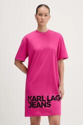 Karl Lagerfeld Jeans pamut ruha - rózsaszín S - answear - 40 990 Ft