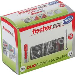 Fischer Duopower 6X30 S Ld Tiplik Csavarral - 50 db/Csomag