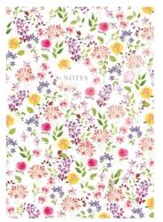 TopTimer Jegyzetfüzet A/5 TOPTIMER Notes fehér virágos vonalas 96 lap (26C167N-006)