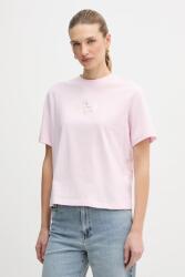 Calvin Klein Jeans pamut póló - rózsaszín XXS - answear - 17 990 Ft