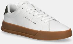 Tommy Hilfiger bőr sportcipő TH COURT LTH DETAIL ESS - fehér Férfi 45 - answear - 40 990 Ft