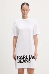 Karl Lagerfeld Jeans pamut ruha - fehér XL - answear - 40 990 Ft