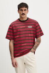 United Colors of Benetton pamut póló x Stranger Things piros, mintás, 3LQMU10BC - piros L