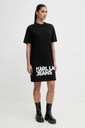 Karl Lagerfeld Jeans pamut ruha - fekete M - answear - 40 990 Ft