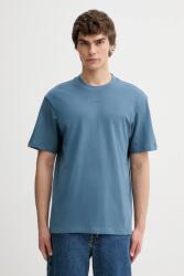 HUGO pamut póló - kék XS - answear - 24 890 Ft